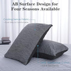 CHOSHOME Cooling Pillow Cases Zipper Pillow Covers Q-Max > 0.45 Zippered Pillowcases for Hot Sleepers, Soft, Breathable, Skin-Friendly, 4 Pack (King, 20"x36", Black) - Image 2