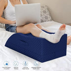 TranquilRelax Leg Elevation Pillows for After Surgery, Full Blue - Image 5