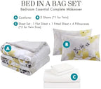Madison Park Essentials King Comforter Set, Bed in a Bag Yellow 9PC - Image 5