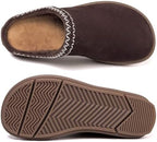 UBFEN Womens 100% Genuine Suede Mules Arch Support Indoor Outdoor Slippers - Image 5