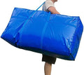 1-Pack 66 Gallon Heavy Duty Storage Bags, Extra Large Zippered Duffle Totes for Moving, Travel, Bedding & Christmas Tree(Blue,250L-1 Pack) by Unknown
