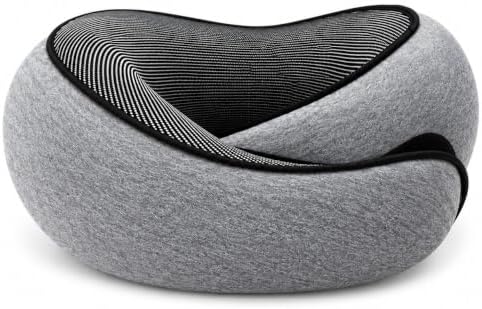 Travel Pillow for Airplanes, Memory Foam Neck Pillow with Chin Support, Gray by Unknown