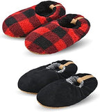 Panda Bros Men’s Slipper Socks, Soft Warm Non-Slip Indoor House Slippers by Panda+Bros
