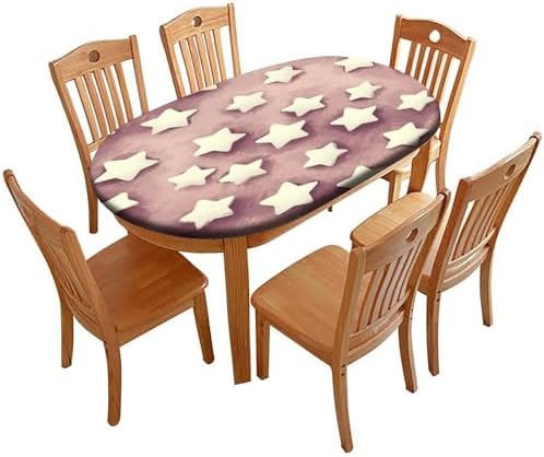 Tablecloth Oval, Plaid Pattern Printed on Washable Tablecloth, for Business & Events Birthday Parties, Fits for 52" x 70" Oval Tables by tablecovertablecloth