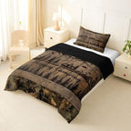 Erosebridal Camo Camping Twin Bedding Set Rustic Farmhouse Comforter Set for Kids Boys Girls Rv Camper Car Bed Comforter Sets Woodland Mountain Pine Trees Quilt Duvet - Image 3