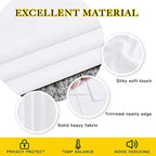 NICETOWN White Room Darkening Draperies and Curtains - Home Fashion Energy Saving Grommet Top Room Darkening Drape Panels for Bedroom (Set of 2, 46 by 72 Inch, White) - Image 4