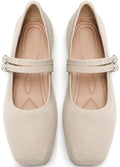 Womens Woven Ballet Flats, Foldable Mary Jane Shoes for Casual Wear by putaomaShoes