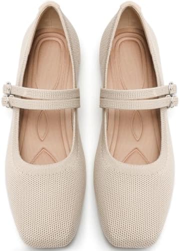 Womens Woven Ballet Flats, Foldable Mary Jane Shoes for Casual Wear by putaomaShoes
