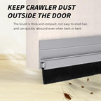 4 Pack 32 Inch Door Bottom Sweep, Aluminum with 1.1 Inch PP Brush - Image 4