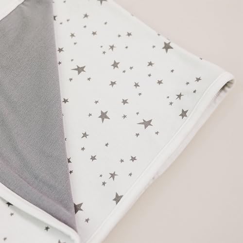 Woolino Baby Blanket for Crib or Stroller - Merino Wool and Organic Cotton Infant Blanket - 4 Season - 40” x 31.5” - Stars - Image 4