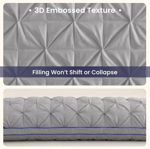 ZonLi Body Pillow for Adults Side Sleeper, Light Grey - Image 2