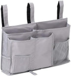 Baoblaze Hanging Storage Organizer with Pockets | Adjustable, Bedside Pocket Organizer, Stable, for Dorm Room, Bedroom, Gray by Unknown
