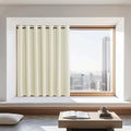 NICETOWN Blackout Curtains 72 inches Long, Grommet Privacy Window Treatment Thermal Insulated Room Darkening Sliding Glass Door Drape for Bedroom Living Room, 1 Panel, W100 x L72, Beige by NICETOWN
