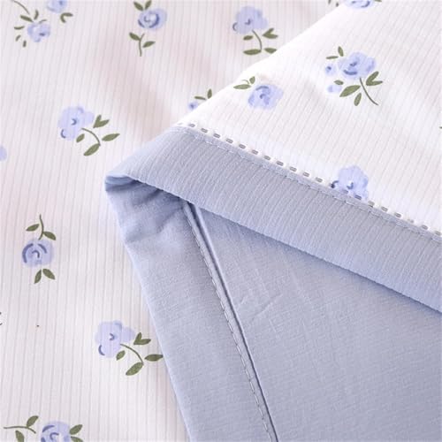 Coverless Duvet Single Double King Size, Reversible Summer Quilted Duvet Cosy and Lightweight Quilt Breathable Bedspreads Quilted Throw for Beds,Blue,150 * 200cm - Image 6