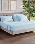 Flex Top Split Head King 6 Piece Sheet Set - Soft & Cooling - Sky Blue by CGKUnlimited