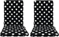 High Back Outdoor Chair Cushions 2 pcs, Water Proof Chaise Lounge Chair Cushions, Chairs Pads Stain Resistant for Camping Beach Picnic Travel Patio(B-Black A,18 x42 x 1.18in) by Unknown