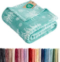 CGK Christmas Fleece Blanket King - Flannel Throw - Snowflakes, 90x108 by CGKUnlimited