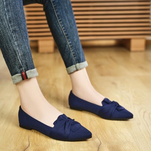 HIULYCENCE Flats for Women Pointed Toe Ballet Flats - Image 2