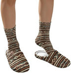 Jeiento Winter Fuzzy Slipper and Crew Socks for Women,Adult Slip-on Close Toe House Slipper,Flat Comfort home Slides - Image 4