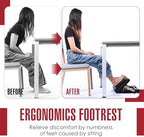 Soaoo Adjustable Foot Rest Under Desk, Black, 1 Pcs - Image 4