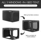 Full Bed Tent Canopy for Kids and Adults with 93% Blackout Sleeping Tents - Image 3