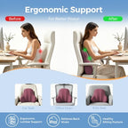 BABUR Car Lumbar Support Pillow Memory Foam Back Cushion for Driver Seat - Image 4