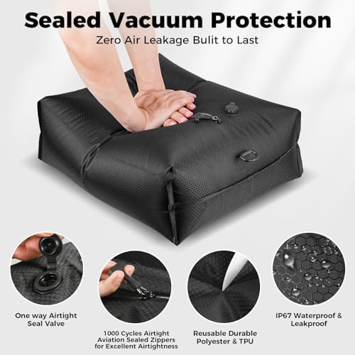 Travel Vacuum Bags with Pump 25L Vacuum Seal Bag for Clothing Travel 3 Pack - Image 6
