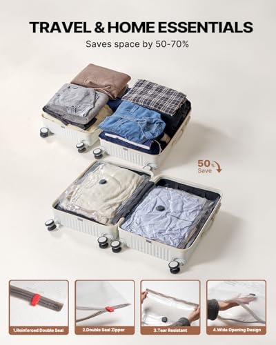VINTAR 16 Pack Vacuum Seal Bags for Clothing Travel with Wireless Pump - Image 3