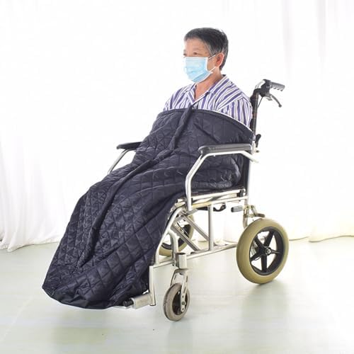 Fleece Lined Wheelchair Blanket, Wheelchair Warming Blanket Packable Nap Travel Accessories Warm Covers for Sofa Office Warmer - Image 2