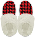 Cotton Slippers With Fluffy Edges House Slippers Non‑Slip Sole by Unknown