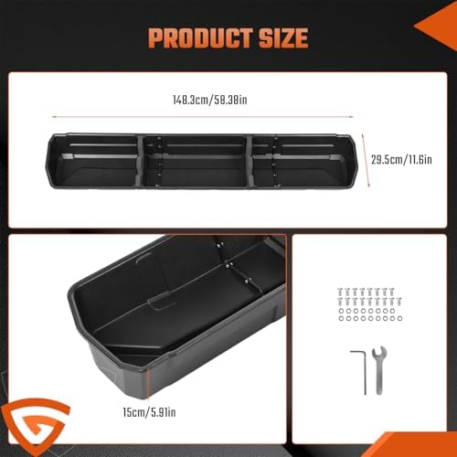 GEARLAST Truck Underseat Storage Box Fits for Dodge Ram 1500 Crew Cab - Image 4