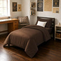 FUANNA Brown Twin XL Comforter Set 5 Pieces, Bed in a Bag Soft Bedding Sets by FUANNA