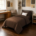 FUANNA Brown Twin XL Comforter Set 5 Pieces, Bed in a Bag Soft Bedding Sets by FUANNA
