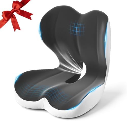 Car Seat Cushion Reducing Sciatica Pressure, Back & Tailbone Comfort by Unknown