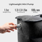 Inflatable Travel Foot Rest Pillow with 700mAh Rechargeable Air Pump, No Manual Blowing Adjustable Height Leg Rest Pillow, Lightweight Portable Pillow for Airplane, Office, Train & Car - Image 3