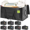 Heavy Duty Moving Bags Extra Large, Premium Storage Bags with Durable Zippers, Reinforced Handles, Moving Supplies for Clothes, Bedding, College Dorm Essentials, 8 Pack Black by Unknown