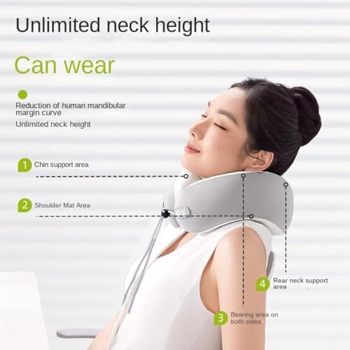 QUQUQ Travel Neck Pillow for Sleeping Pillow Airplane Sleeping Neck Portable Travel U-Shaped Comfortable(Grey) - Image 2