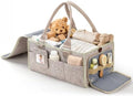 Diaper Caddy Organizer–Felt Storage Bin for Car & Bedside, Oatmeal by Unknown