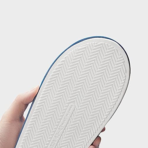 Flip Flop Ultra-thin Travel Slippers Women Ultra Soft Foldable PVC House Shoes with Non-Slip Sole Comfortable Durable for Home Bathroom Hotel Office Flip Flops ( Color : Blue , Size : 40-41# ) - Image 3