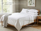 Bamboo Viscose Queen 6-PC Sheet 1000-TC 18" Extra Deep Pocket - White - Image 3