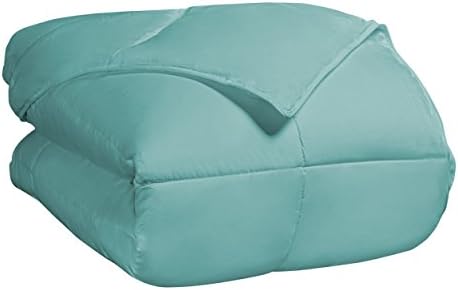 SUPERIOR All Season Down Alternative Comforter, Cal King, Turquoise by SUPERIOR