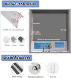 220CM Light Blocking Strip - 2 Pack Blackout Window Shades, Light Gap Blockers for Home Theater, RV, and Side Tracks (Black, 86.6 inches) - Image 5