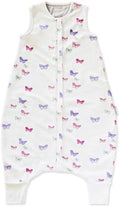 Woolino 4 Season Baby Sleep Bag with legs opening, Merino Wool and Organic Cotton, 6-18m, Butterfly by Woolino