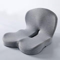 Orthopedic Cushion, Back and Seat Cushion, Car Seat Cushion, Soothe+ Cushion, Pressure Relief, Non-Slip Belt Backrest, Ergonomic Memory Foam Backrest（Gray） by MAOILY