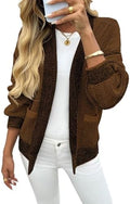 Saodimallsu Womens Open Front Cardigans Waffle Knit Sweaters with Pockets by Saodimallsu