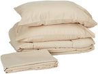 Sweet Home Collection 5 Piece Comforter Set Bag Solid Color All Season Soft Down Alternative Blanket & Luxurious Microfiber Bed Sheets, Beige, Twin XL by SweetHomeCollection