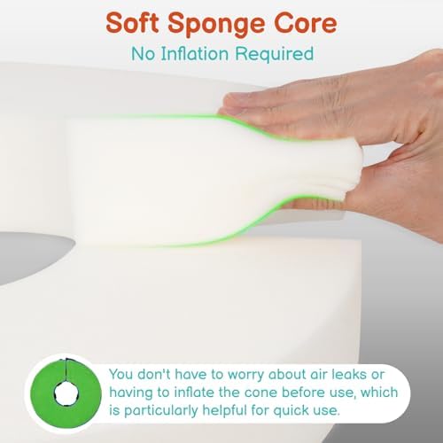 Dog Cone, No-Inflation Sponge Donut Collar for Dogs After Surgery - Image 2