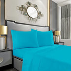 Mocassi Full Sheet Set - Luxury Hotel 1800 Premier Bedding Sheets & Pillowcases - Ultra Soft Breathable & Cooling Bed Sheets - Deep Pocket - Wrinkle Resistant - 4 Piece Set - Full, Teal by MocassiLuxuryBedding
