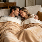 Rainmae 80"x90" Waterproof Bed Blanket for Couples, Queen Size Splash Blanket for Bed Intimacy, Squirt Blanket, Leakproof, Absorbent, Stain-Resistant Mattress Protector for Adults (Light Camel Brown) - Image 6