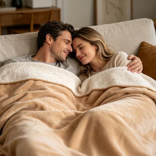 Rainmae 80"x90" Waterproof Bed Blanket for Couples, Queen Size Splash Blanket for Bed Intimacy, Squirt Blanket, Leakproof, Absorbent, Stain-Resistant Mattress Protector for Adults (Light Camel Brown) - Image 6